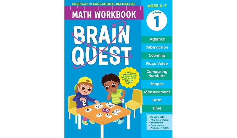 Barnes & Noble Brain Quest Math Workbook: 1st Grade by Workman Publishing