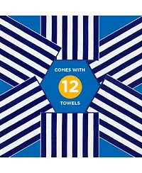 Ben Kaufman Striped Towel - Absorbent, 100% Cotton Towels - Oversized Towels for Beach Essentials - Quick-Dry Swimming Towels