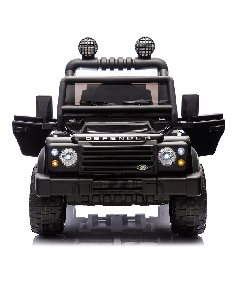 Streamdale Furniture Licensed 2015 Land Rover Defender 90,24V Kids Ride On Xxl Car W/Parents Control,2wd, Four-wheel suspension, Bluetooth, MP3,Music,