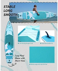 Streamdale Furniture Inflatable Stand Up Paddle Board 11'x34" x6" With Accessories