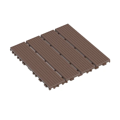 Streamdale Interlocking Deck Tiles, 44 Pack Patio Tiles, Waterproof, All Weather Use