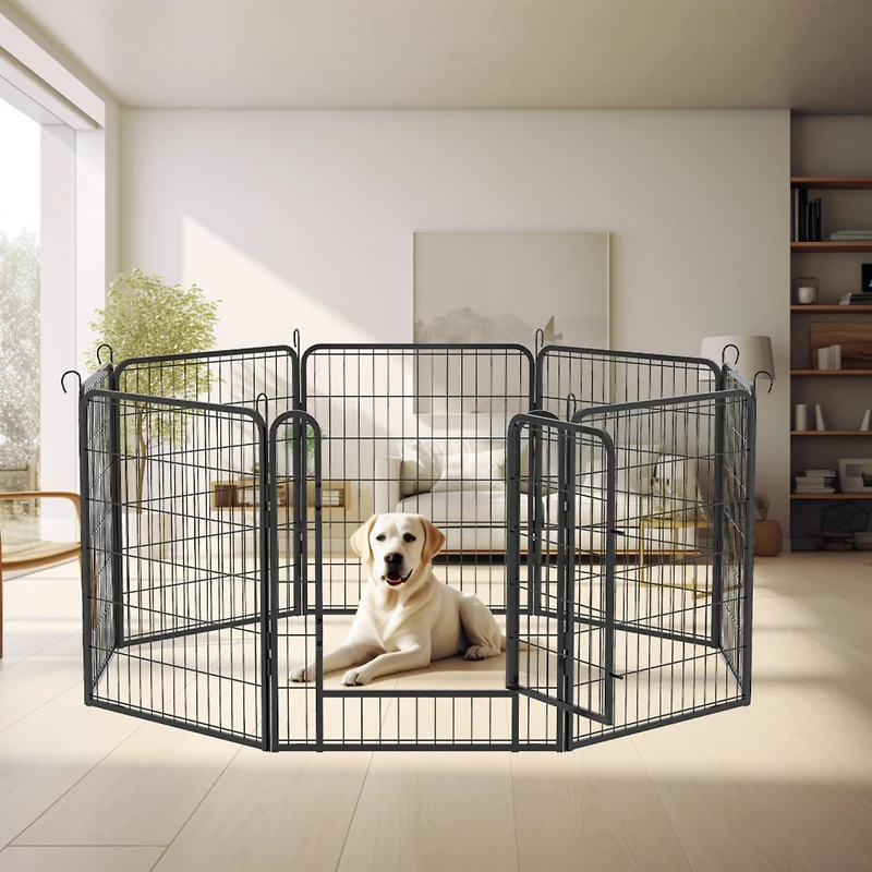 Streamdale Heavy Duty Metal Pet Playpen with Door