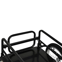 Bike Cargo Trailer for Hefty Loads, Foldable Compact Storage, Universal Hitch, Bike Wagon Bike Trailer Bicycle Cargo Trailer Bike Attachment with 16&#