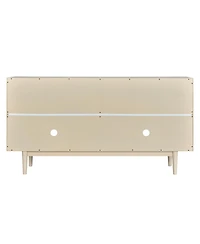 Streamdale Modern Almond Sideboard with Convex Doors