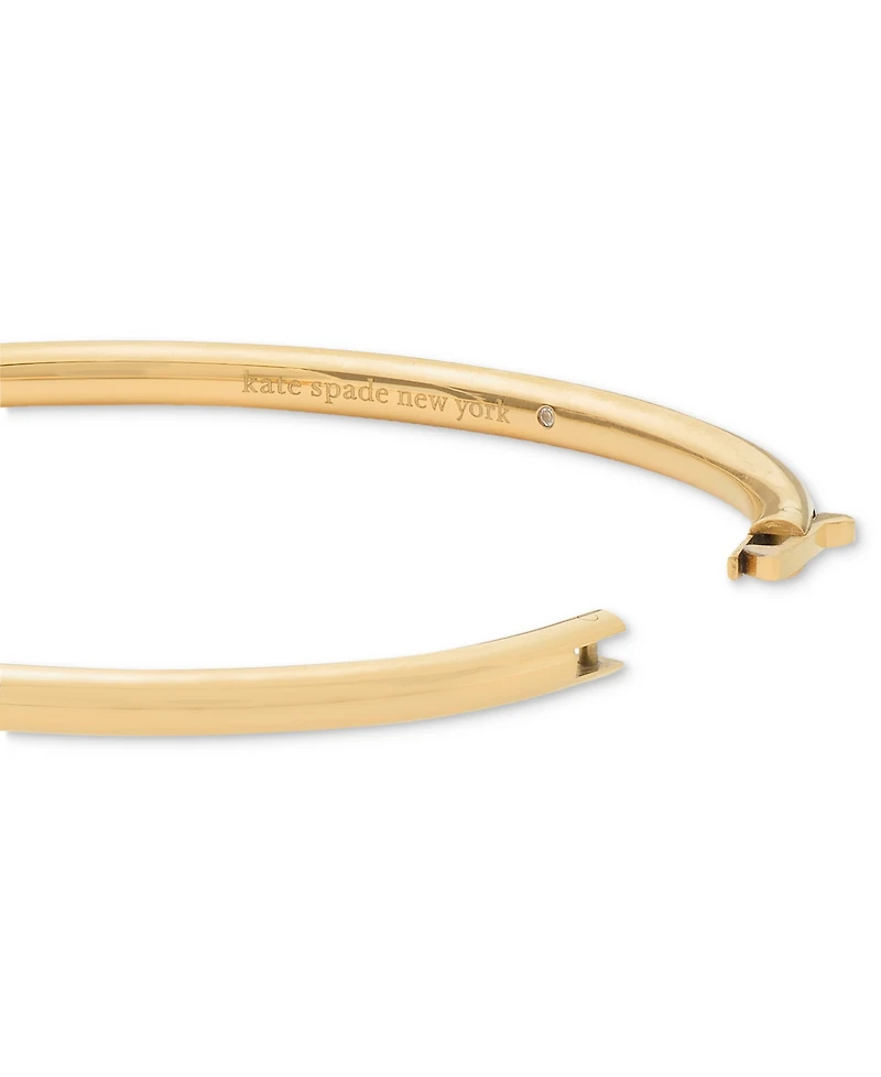 Kate Spade New York Logo-Engraved Thin Bangle Bracelet