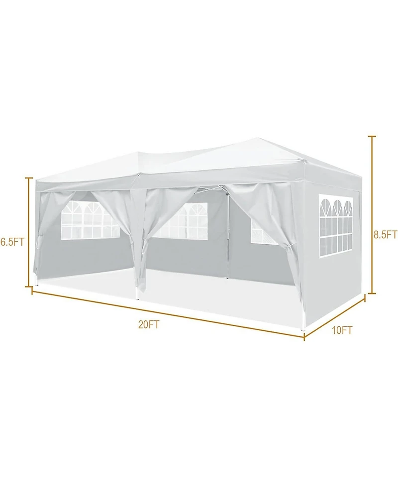 Streamdale Ez 10'x20' Pop Up Canopy with Sidewalls