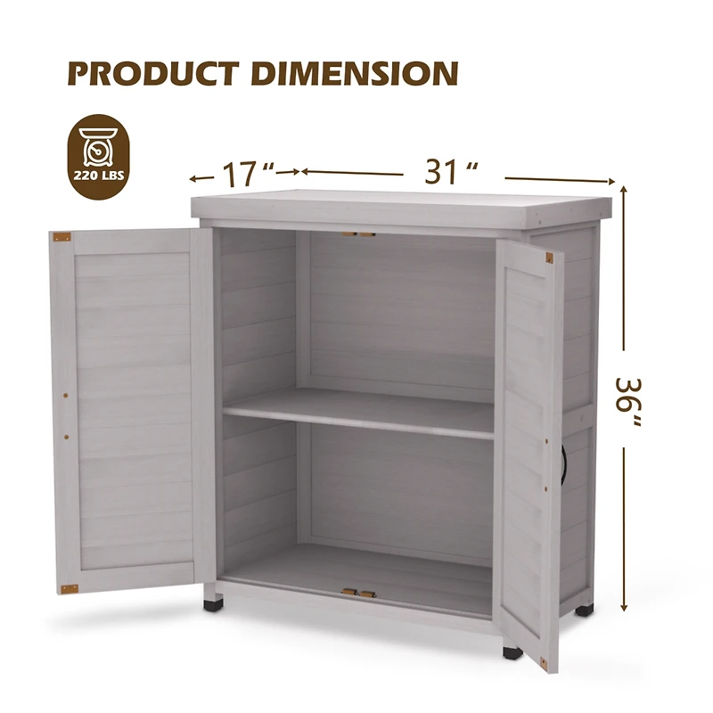 Streamdale Potting Bench with Storage and Table Top