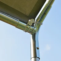 10'x20' Carport Heavy Duty Galvanized Car Canopy with Included Anchor Kit, 3 Reinforced Steel Cables, Grey