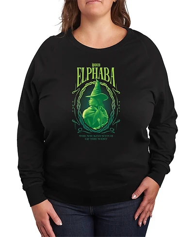 Hybrid Apparel Plus Wicked Elphaba Graphic Pullover T-Shirt