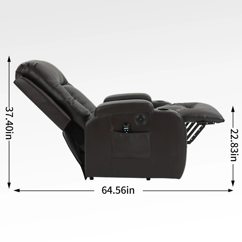 Streamdale 8-Point Massage Power Lift Recliner, 350 lbs Capacity