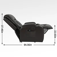 Streamdale 8-Point Massage Power Lift Recliner, 350 lbs Capacity