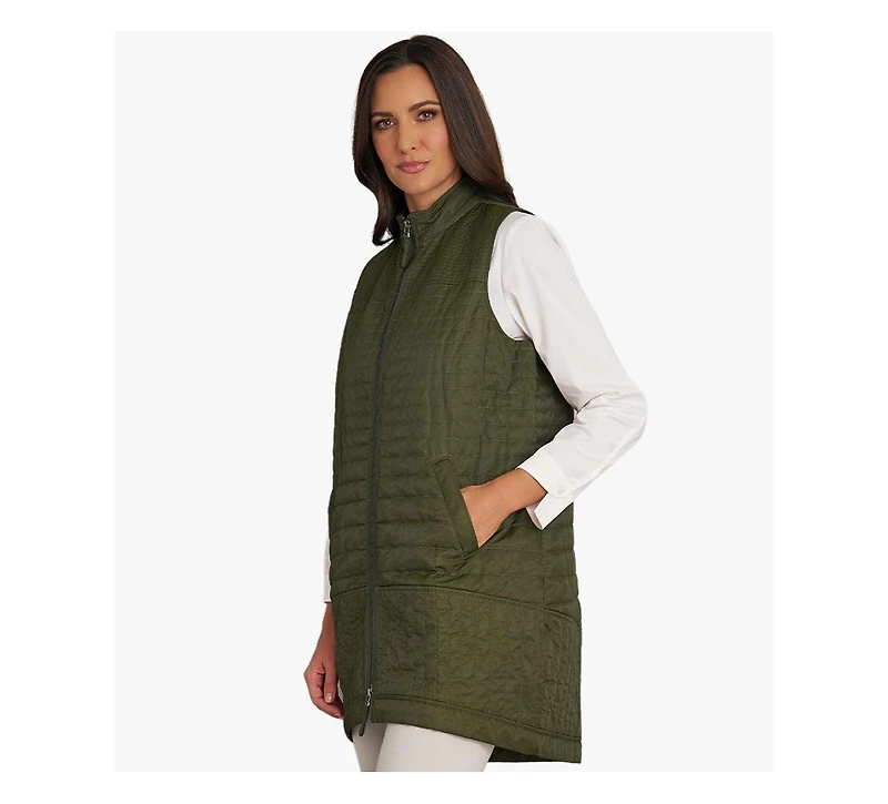 Stella Carakasi Women's Two-Way Zip Lightly Padded Water-Repellent On The Go Vest