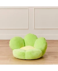 ECR4Kids SoftZone Flower Cozy Cushion, Bright Green
