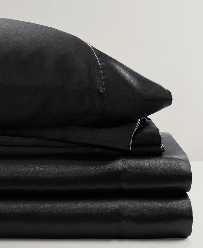Madison Park Essentials Satin 4-Pc. Sheet Set, Twin