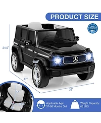 Licensed Mercedes-Benz Eqg Kids Ride On Car with Remote Control Detachable Battery