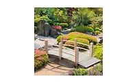 Slickblue Garden Bridge Arc Footbridge Elegant Outdoor Structure for Landscaping and Pathways