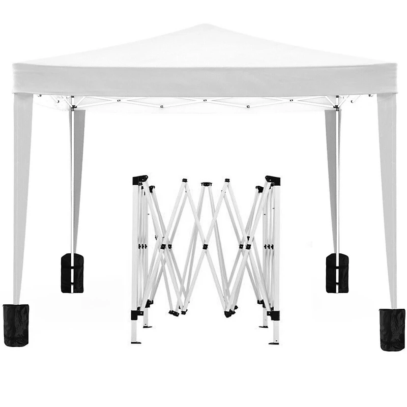 Streamdale 10'x10' Ez Pop-Up Canopy with Sidewalls and Accessories