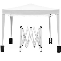 Streamdale 10'x10' Ez Pop-Up Canopy with Sidewalls and Accessories