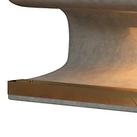 Streamdale Leather Bench Ottoman with Led Light