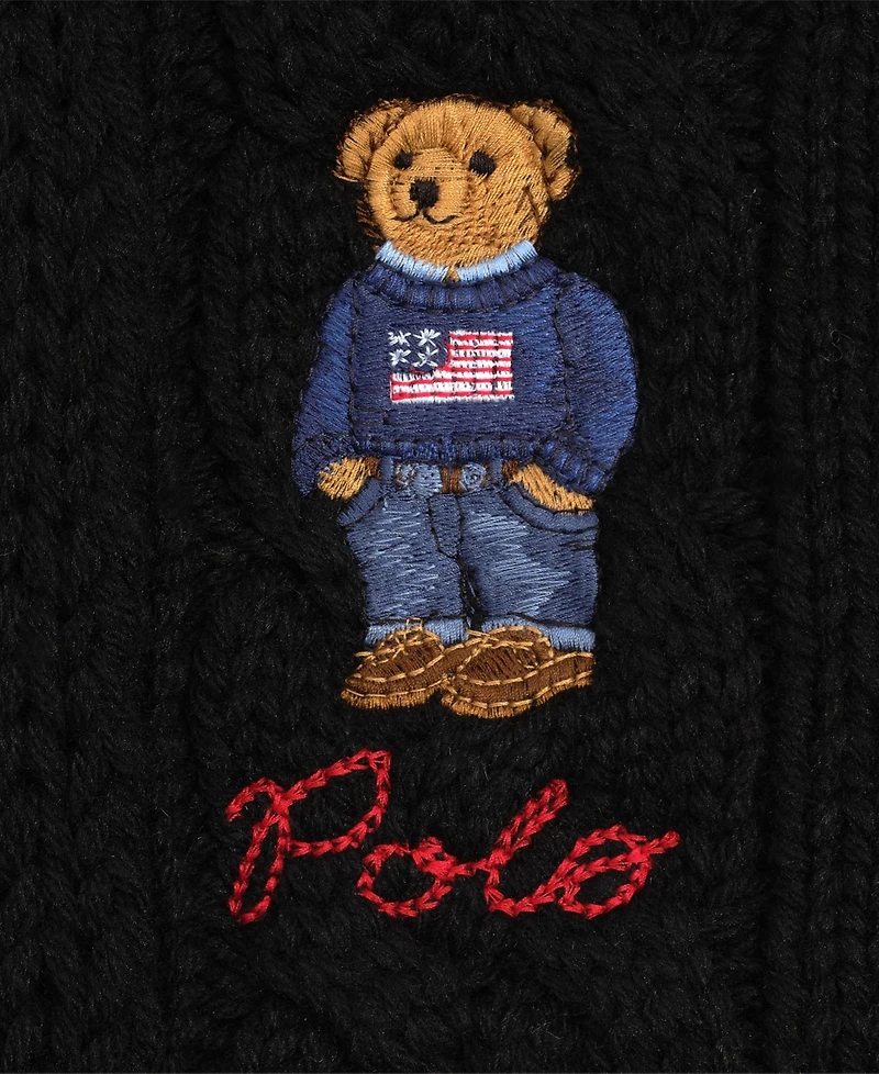Polo Ralph Lauren Men's Cable-Knit Bear Scarf