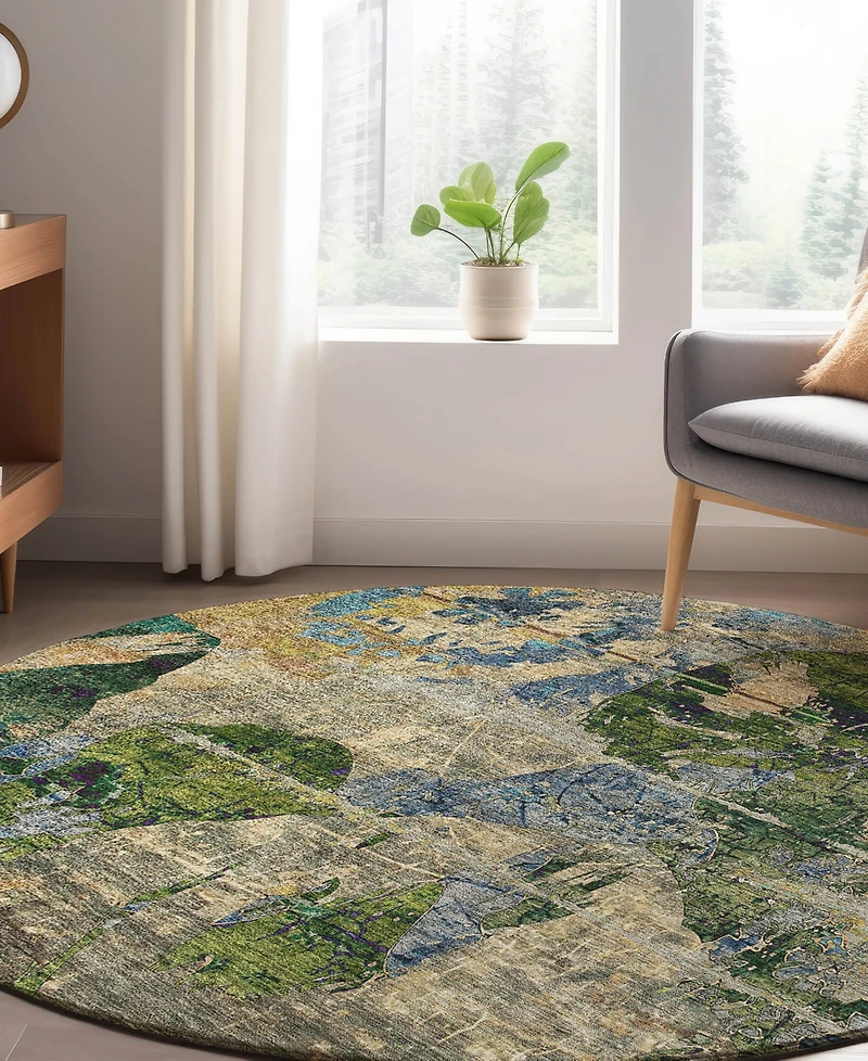 Dalyn Trevi Washable TV15 8'x8' Round Area Rug