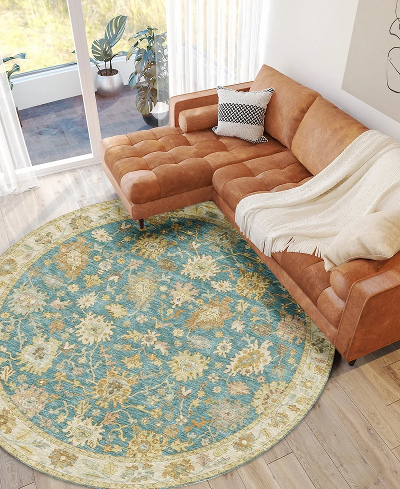 Dalyn Hatay Washable HY2 8'x8' Round Area Rug
