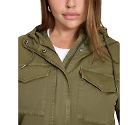 Levi's Plus Cotton Hooded Military Zip-Front Jacket