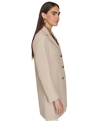 Calvin Klein Women's Single-Breasted Notched-Collar Coat