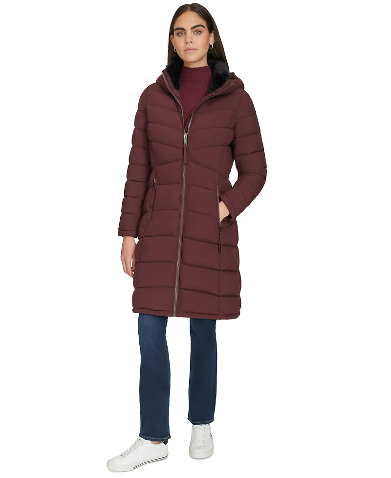 Calvin Klein Women's Hooded Puffer Coat