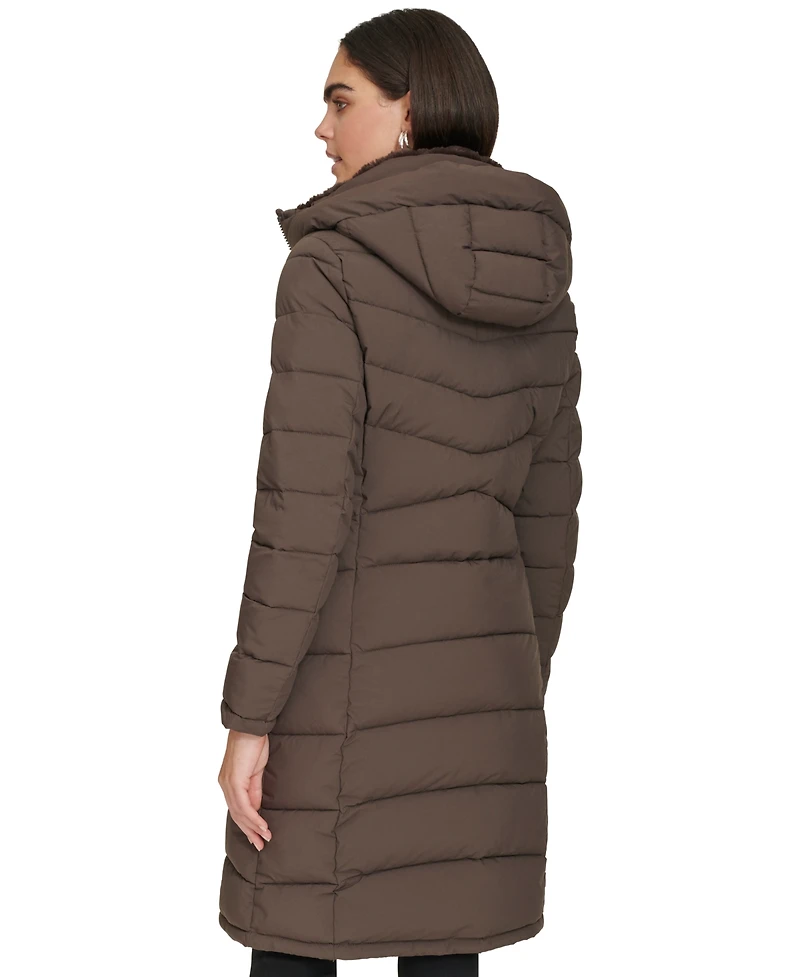 Calvin Klein Women's Hooded Puffer Coat