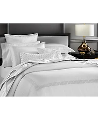 Hotel Collection Chain Links Embroidery 100% Pima Cotton Duvet Cover Set, Full/Queen, Exclusively at Macy's