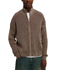 Cotton On Men's Zip Through Knit Sweater