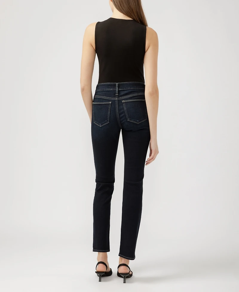 Silver Jeans Co. Women's Suki Mid Rise Curvy Fit Straight