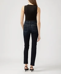 Silver Jeans Co. Women's Suki Mid Rise Curvy Fit Straight