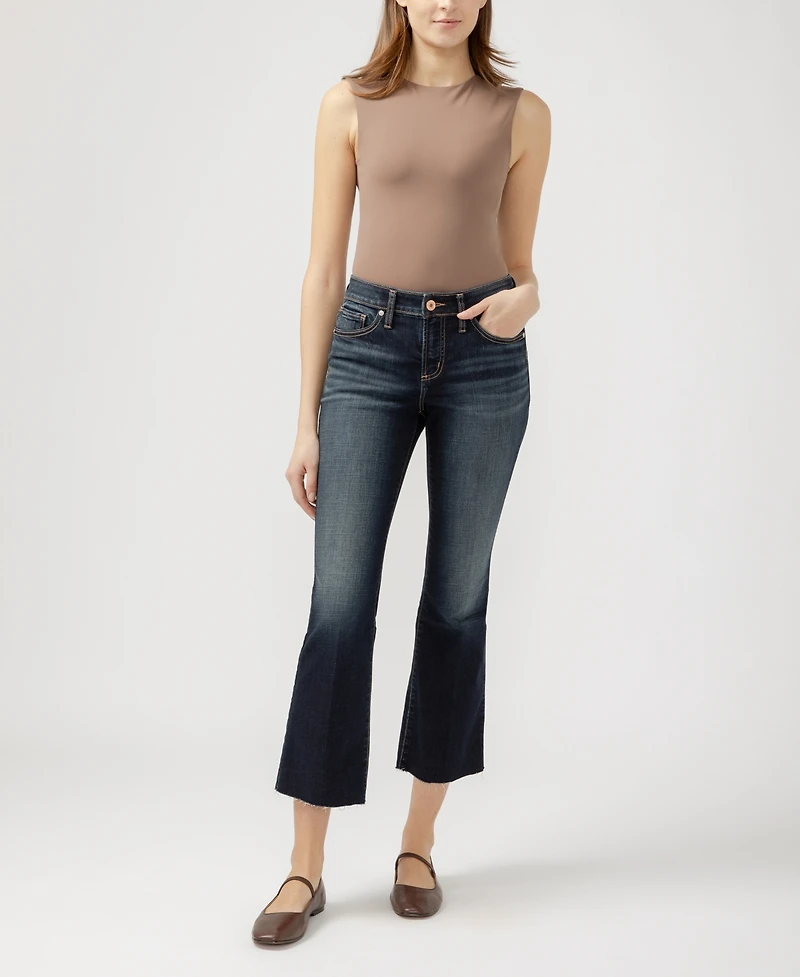 Silver Jeans Co. Women's Suki Mid Rise Curvy Fit Flare