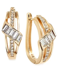And Now This Crystal Hinged Hoop Earring