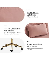 Hulala Home Sinclair Modern Office Chair with Sgs International Certified Stainless Steel Gas Spring