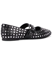 Dv Dolce Vita Women's Mellie Buckle Strap Studded Mary Jane Flats