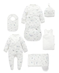 Purebaby Baby Boys Newborn Hospital Pack 6 Piece