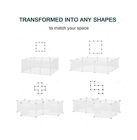 Slickblue Diy Pet Playpen Customizable Indoor & Outdoor Play Area for Dogs and Small Pets