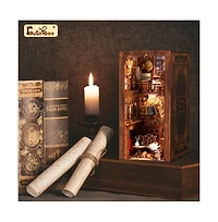 Cutebee Diy Book Nook Kit - Diy Miniature House Dollhouse Kit Booknook Bookshelf Decor Alley Model with Led Light, Gifts (Eternal Bookstore