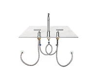 gaomon Bathroom Faucet, Bathroom Sink Faucet, 8 Inch Bathroom Faucet for Sink 3 Hole with Stainless Steel Pop-up Drain for Your Bathroom