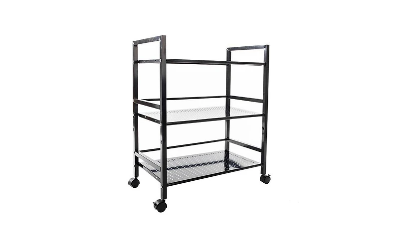 Slickblue Widened 3-Tier Multi-Functional Storage Cart for Efficient Organization and Easy Access