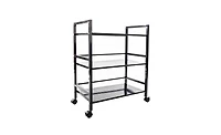 Slickblue Widened 3-Tier Multi-Functional Storage Cart for Efficient Organization and Easy Access