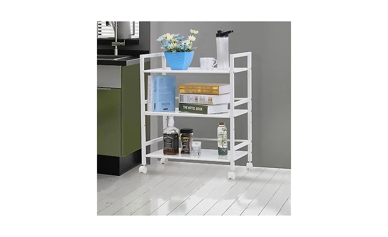 Slickblue Widened 3-Tier Multi-Functional Storage Cart for Efficient Organization and Easy Access