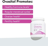 Theralogix Ovasitol Inositol Powder - 90-Day Supply - Myo-Inositol & D-Chiro Inositol for Hormone Balance & Ovarian Function Support - Nsf Certified
