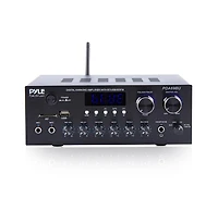 Pyle Stereo Amplifier Audio Receiver Sound System With Bluetooth Wireless Streaming, MP3/Usb/Sd/Aux/Fm Radio, 300 Watt