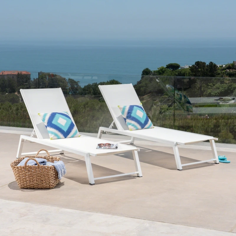 Streamdale Myers Adjustable Mesh Chaise Lounge