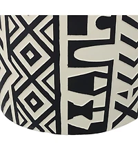 Jonathan Y Rafi Transitional Bohemian Geometric Drum Garden Stool