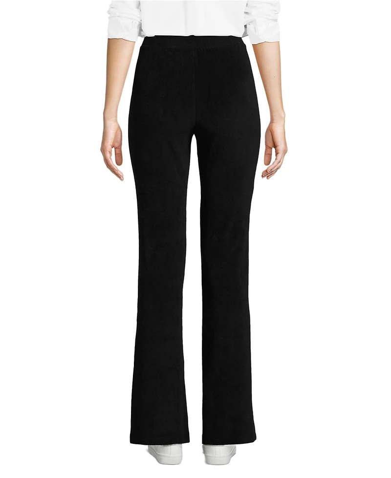 Lands' End Women's Sport Knit High Rise Corduroy Bootcut Pants